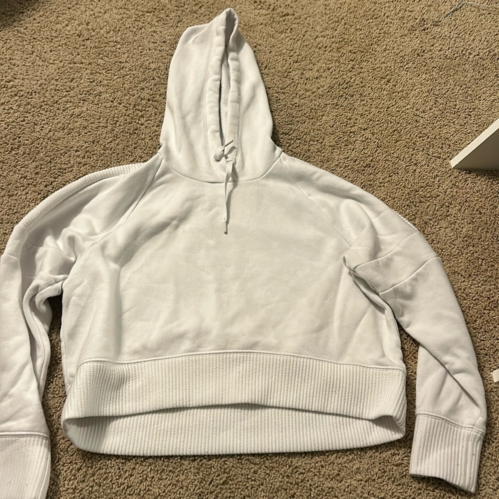 White cropped Sweatshirt
